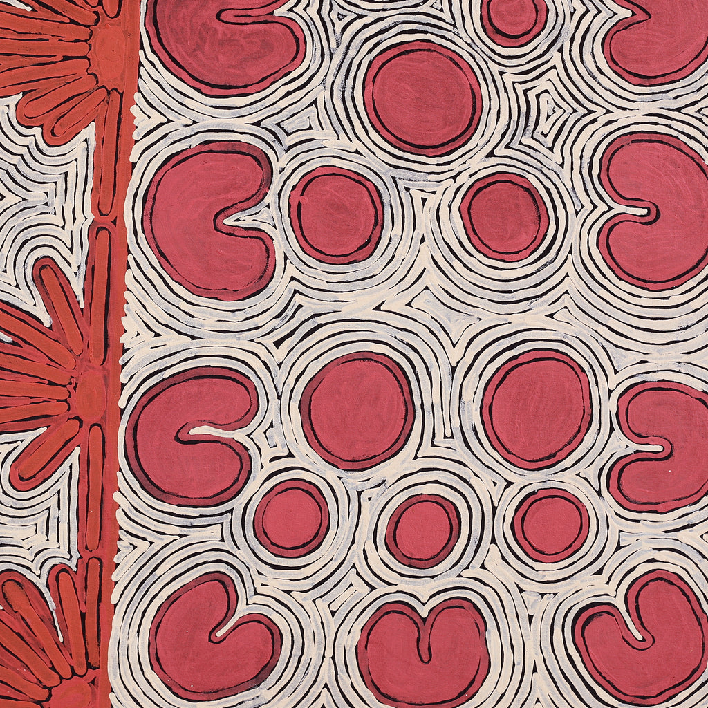 Aboriginal Artwork by Nita Connelly, Kungkarangkalpa (Seven Sisters Story), 91x91cm