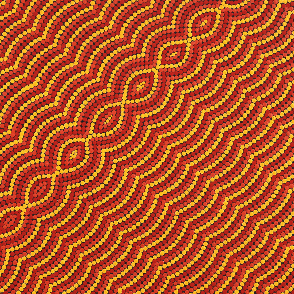 Aboriginal Artwork by Noah Long, Walka Wiru Ngura Wiru, 91x91cm