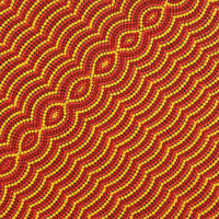 Aboriginal Artwork by Noah Long, Walka Wiru Ngura Wiru, 91x91cm