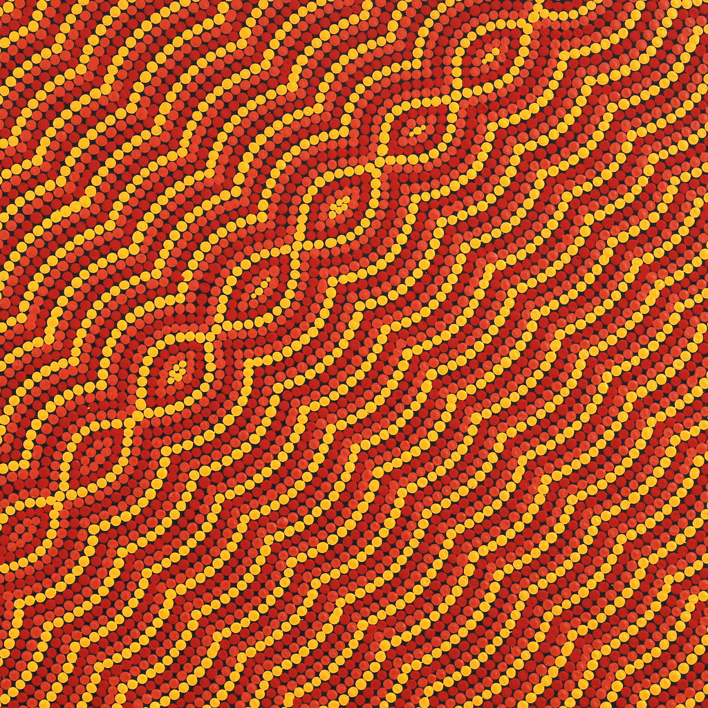 Aboriginal Art by Noah Long, Walka Wiru Ngura Wiru, 91x91cm - ART ARK®