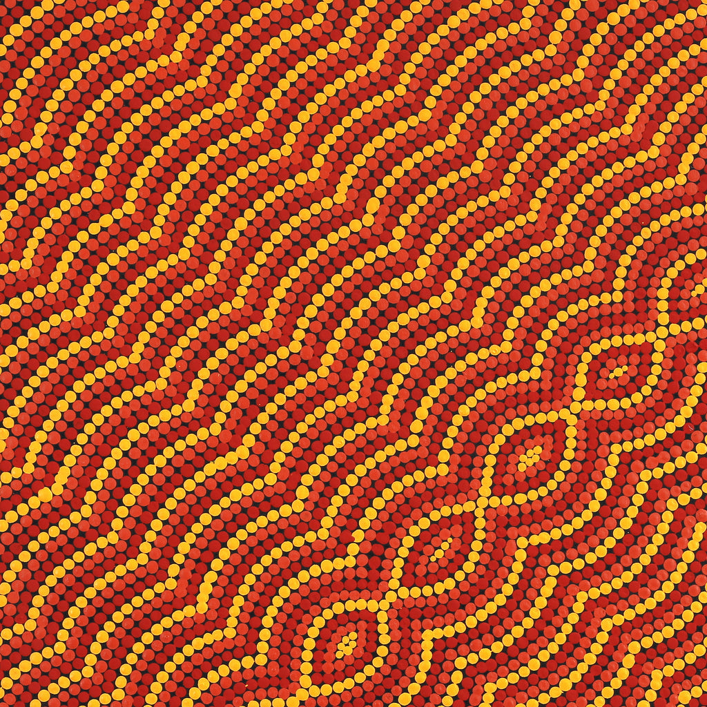 Aboriginal Art by Noah Long, Walka Wiru Ngura Wiru, 91x91cm - ART ARK®