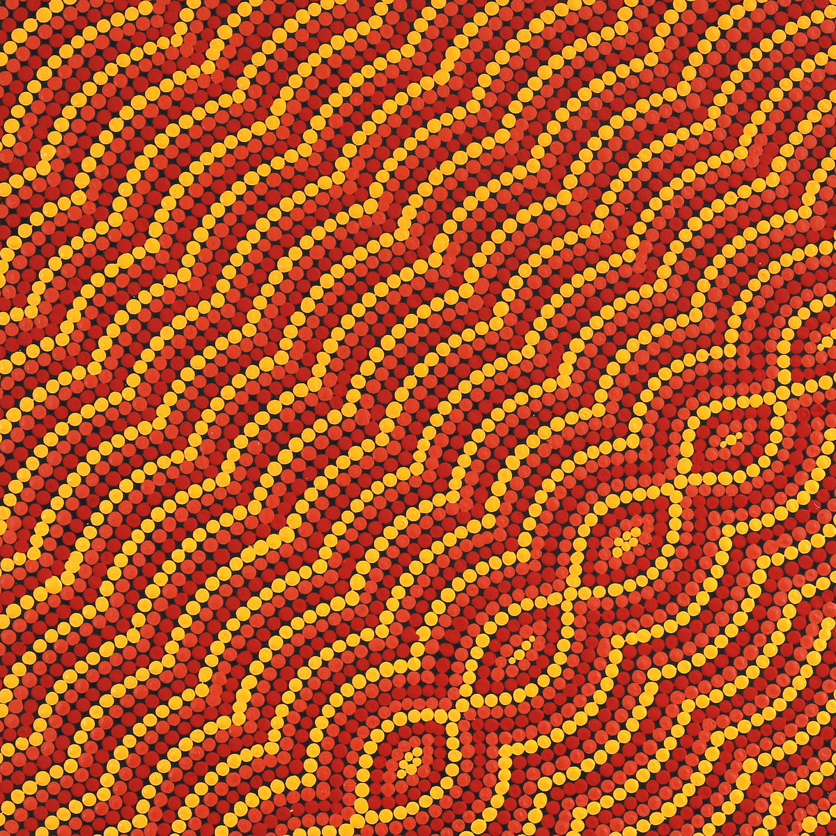 Aboriginal Art by Noah Long, Walka Wiru Ngura Wiru, 91x91cm - ART ARK®