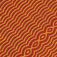 Aboriginal Art by Noah Long, Walka Wiru Ngura Wiru, 91x91cm - ART ARK®