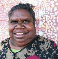 Aboriginal Artwork by Nola Napangardi Fisher, Warrilyi Ngurlu Jukurrpa – Pikilyi, 30x30cm