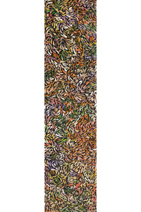 Aboriginal Artwork by Nola Napangardi Fisher, Purrpalanji (Skinny Bush Banana) Jukurrpa, 122x30cm - ART ARK®