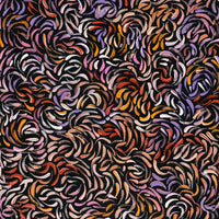 Aboriginal Artwork by Nola Napangardi Fisher, Purrpalanji (Skinny Bush Banana) Jukurrpa, 91x30cm