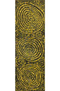 Aboriginal Artwork by Nola Napangardi Fisher, Purrpalanji (Skinny Bush Banana) Jukurrpa, 91x30cm