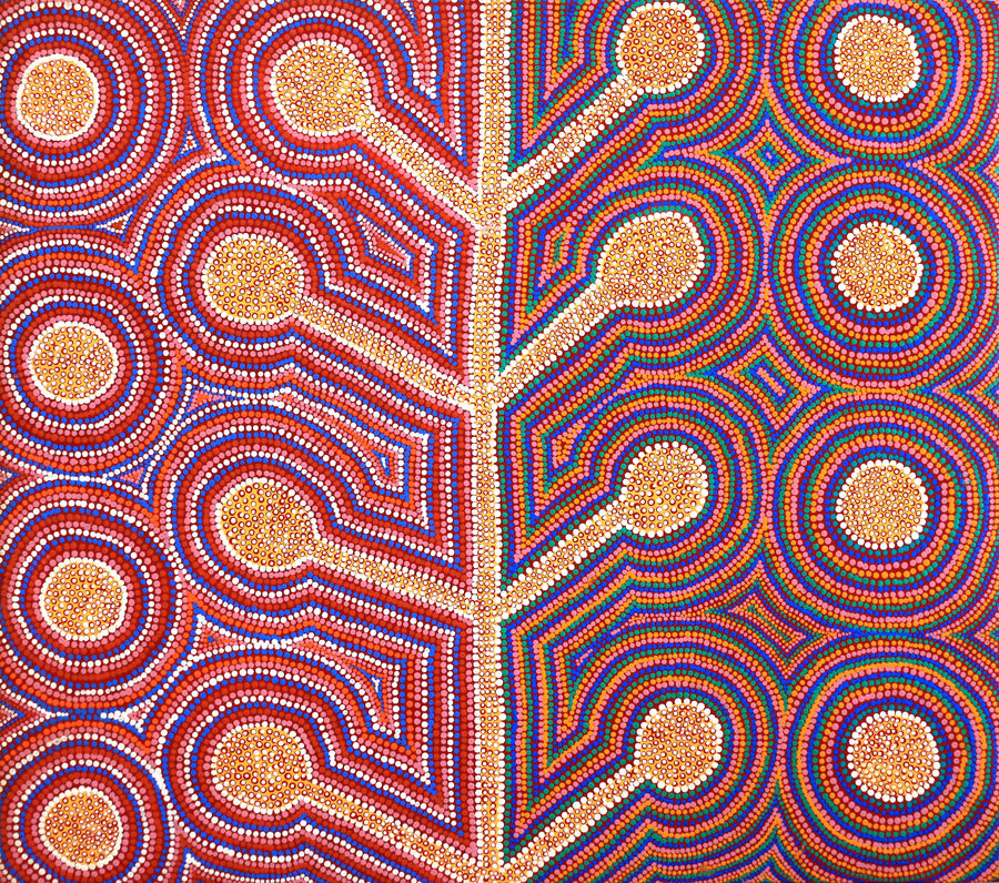 Aboriginal Artwork by Nola Kantawarra, Yultukunpa - Honey Grevillea, 89x78cm