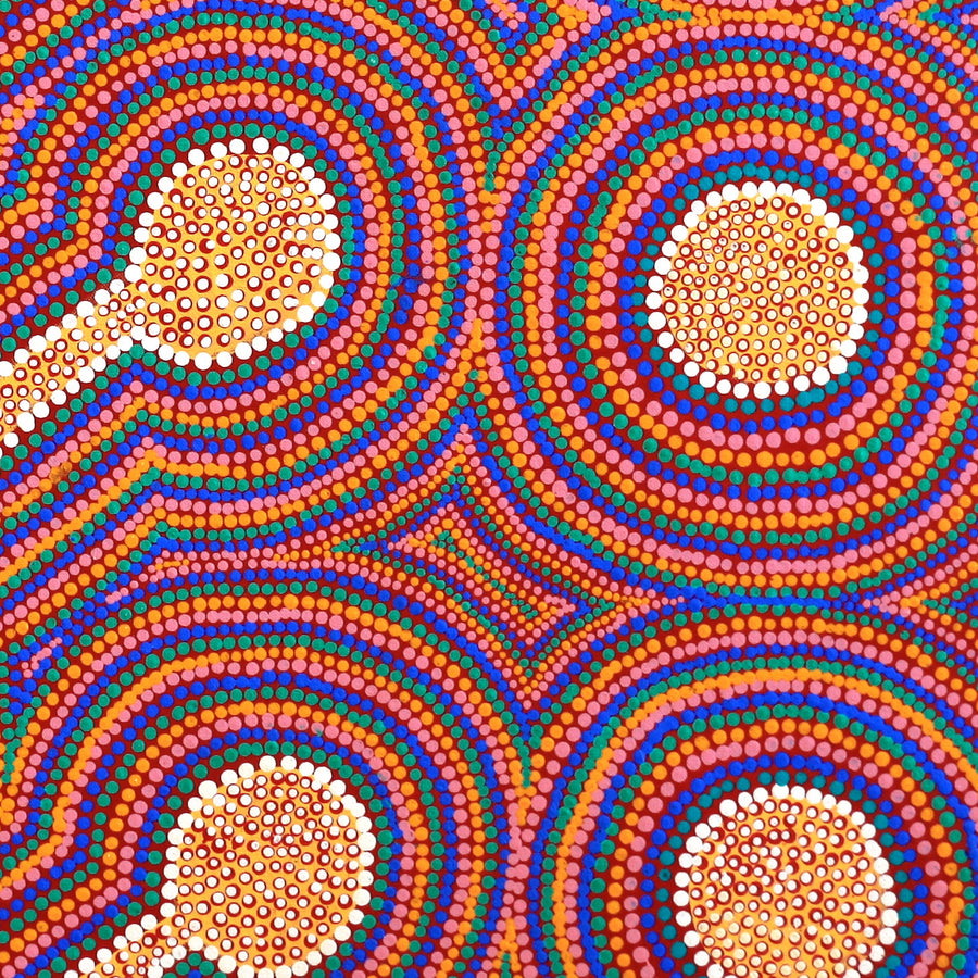 Aboriginal Artwork by Nola Kantawarra, Yultukunpa - Honey Grevillea, 89x78cm
