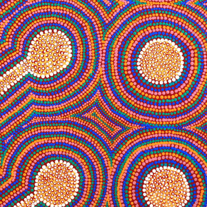 Aboriginal Artwork by Nola Kantawarra, Yultukunpa - Honey Grevillea, 89x78cm - ART ARK®