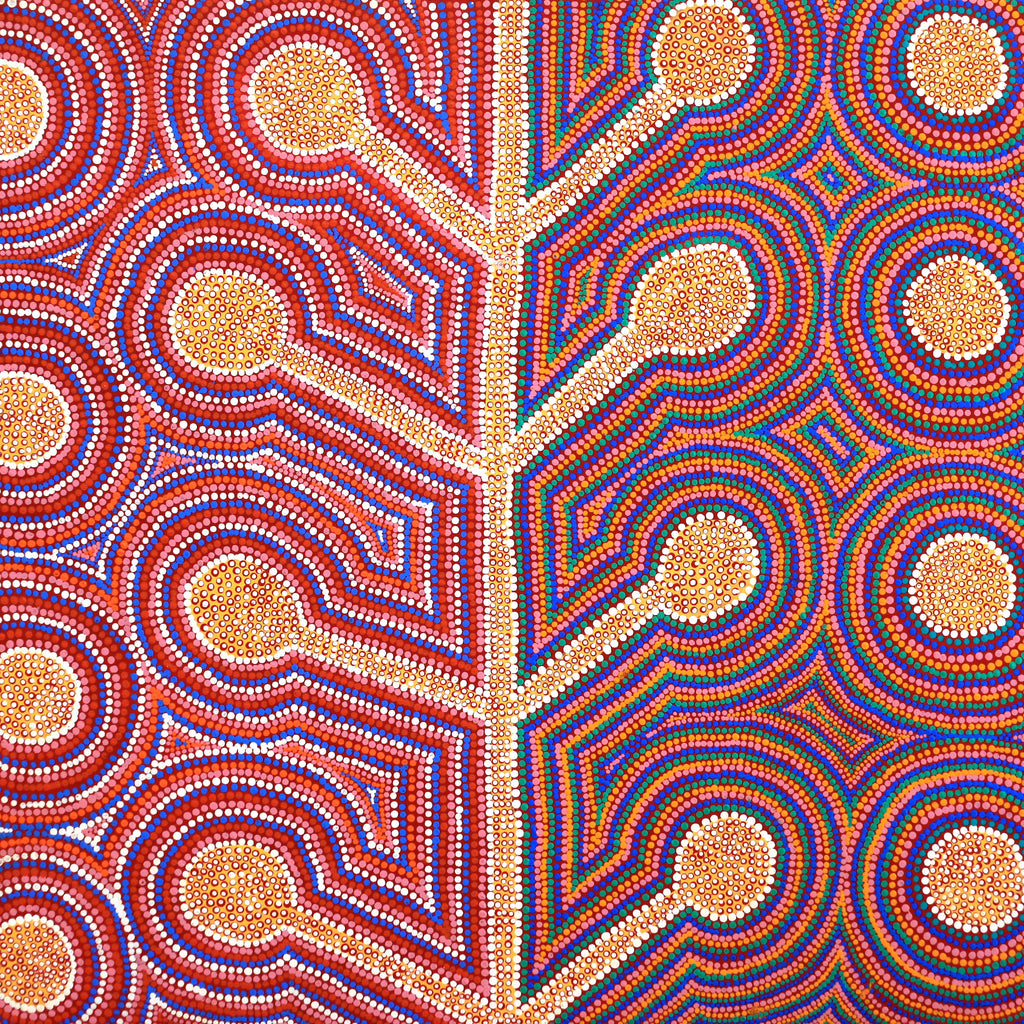 Aboriginal Artwork by Nola Kantawarra, Yultukunpa - Honey Grevillea, 89x78cm
