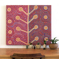 Aboriginal Artwork by Nola Kantawarra, Yultukunpa - Honey Grevillea, 89x78cm
