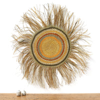 Aboriginal Artwork by Noreena Ashley Matay, Gapuwiyak - Woven Mat, 100x95cm