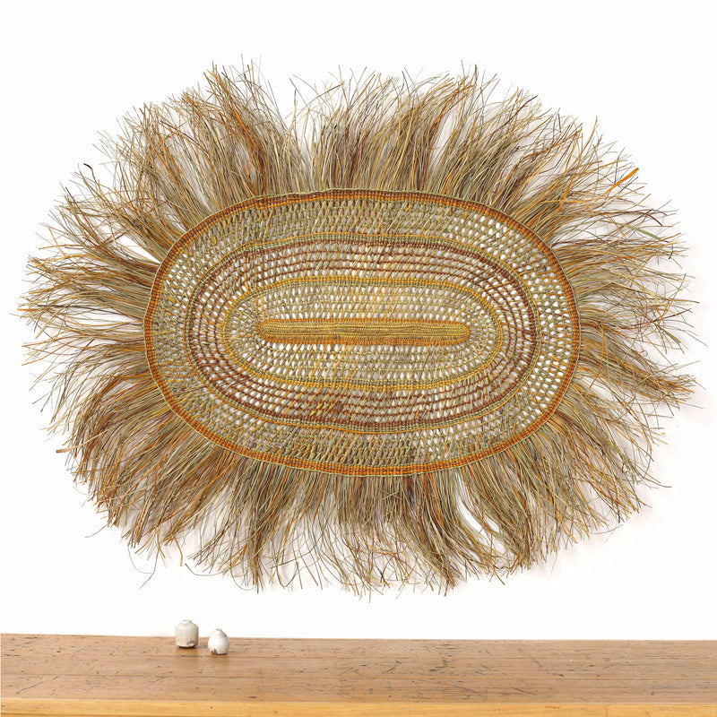 Aboriginal Artwork by Noreena Ashley Matay, Gapuwiyak - Woven Mat, 166x130cm