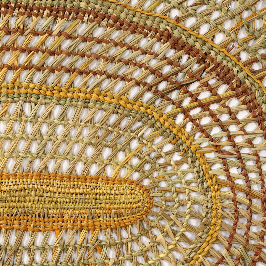 Aboriginal Artwork by Noreena Ashley Matay, Gapuwiyak - Woven Mat, 166x130cm