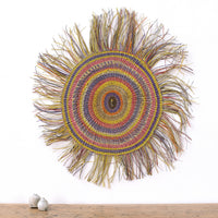 Aboriginal Artwork by Noreena Ashley Matay, Gapuwiyak - Woven Mat, 89cm