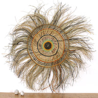 Aboriginal Artwork by Noreena Ashley Matay, Gapuwiyak - Woven Mat, 120cm