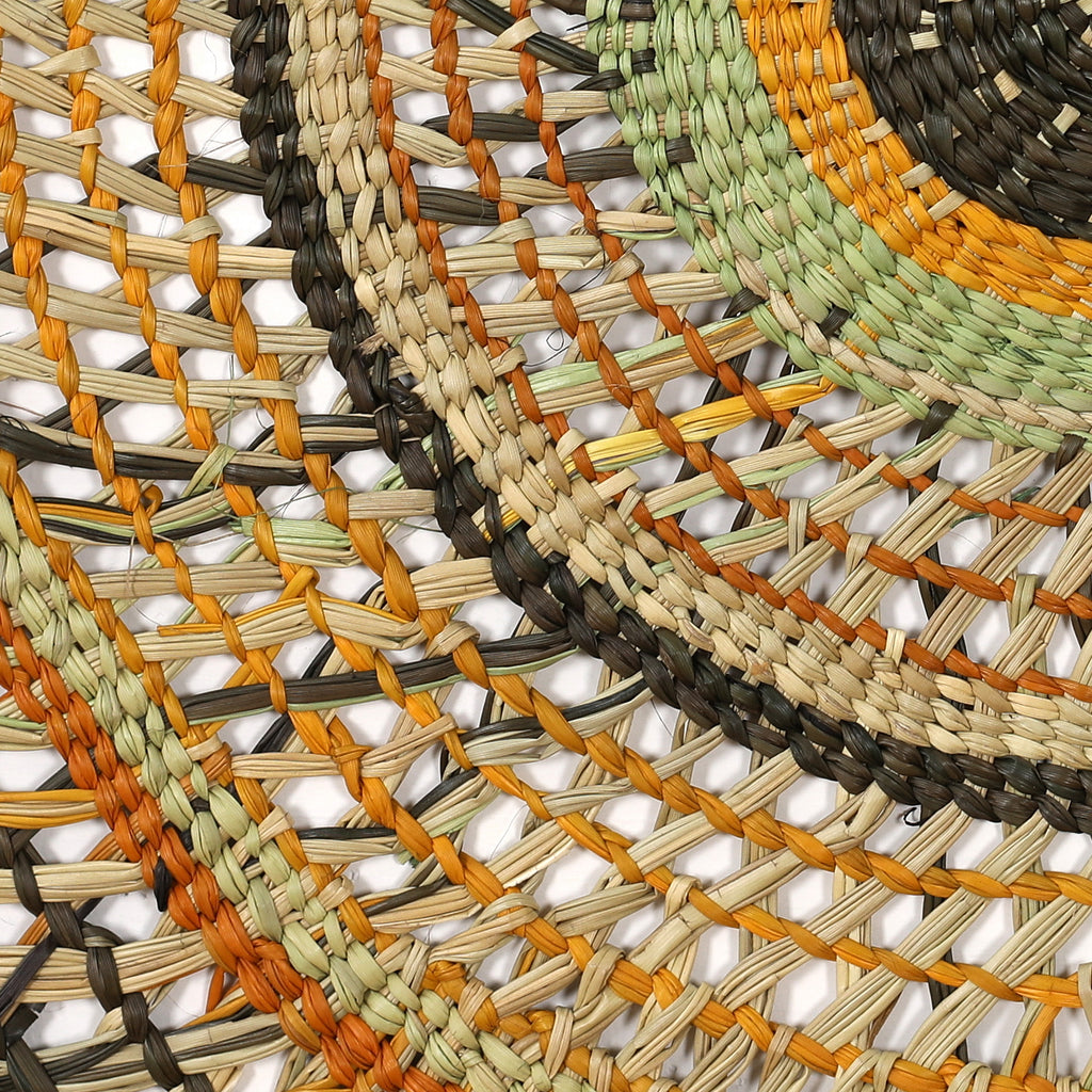 Aboriginal Artwork by Noreena Ashley Matay, Gapuwiyak - Woven Mat, 120cm