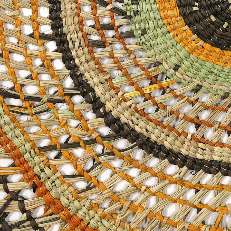 Aboriginal Artwork by Noreena Ashley Matay, Gapuwiyak - Woven Mat, 120cm