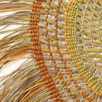 Aboriginal Artwork by Noreena Ashley Matay, Gapuwiyak - Woven Mat, 91cm