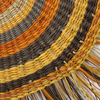 Aboriginal Artwork by Noreena Ashley Matay, Gapuwiyak - Woven Mat, 78cm