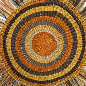 Aboriginal Artwork by Noreena Ashley Matay, Gapuwiyak - Woven Mat, 78cm - ART ARK®