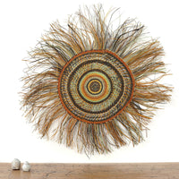 Aboriginal Artwork by Noreena Ashley Matay, Gapuwiyak - Woven Mat, 102cm