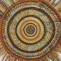 Aboriginal Artwork by Noreena Ashley Matay, Gapuwiyak - Woven Mat, 102cm