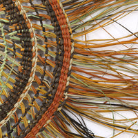 Aboriginal Artwork by Noreena Ashley Matay, Gapuwiyak - Woven Mat, 102cm
