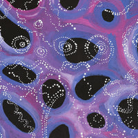 Aboriginal Artwork by Norissa Nampijinpa Watson, Ngapa Jukurrpa (Water Dreaming) - Puyurru, 183x61cm