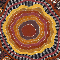 Aboriginal Artwork by Norissa Nampijinpa Watson, Ngapa Jukurrpa (Water Dreaming) - Puyurru, 76x61cm