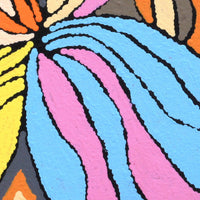 Aboriginal Artwork by Norissa Nampijinpa Watson, Ngapa Jukurrpa - Puyurru, 30x30cm