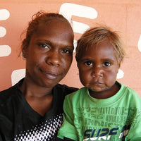 Aboriginal Artwork by Norissa Nampijinpa Watson, Ngapa Jukurrpa - Puyurru, 30x30cm