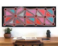Aboriginal Artwork by Norma Baker, Minyma Kutjara, 122x46cm