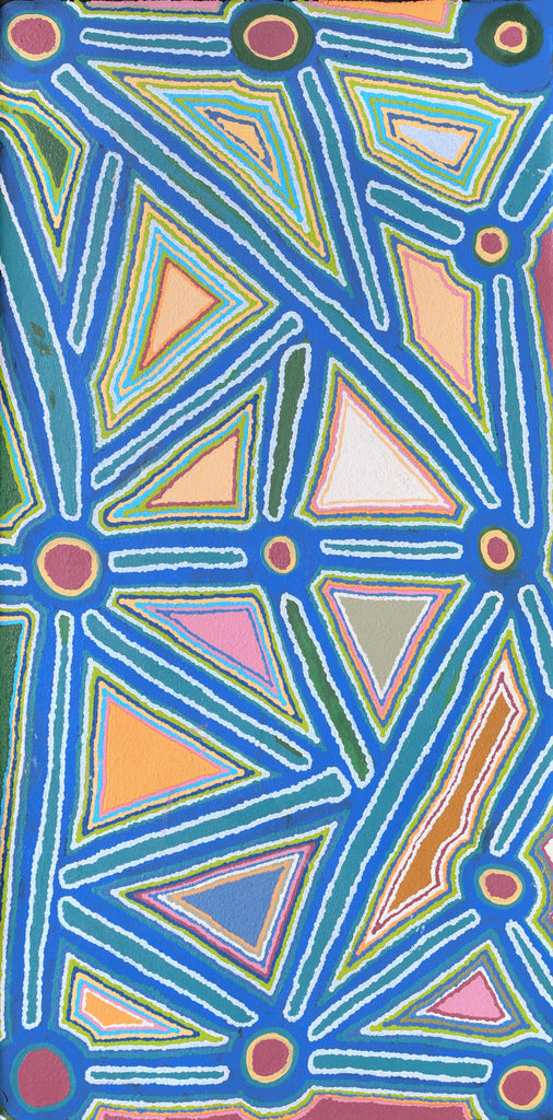Aboriginal Artwork by Norma Baker, Irrunytju minyma, 122x61cm