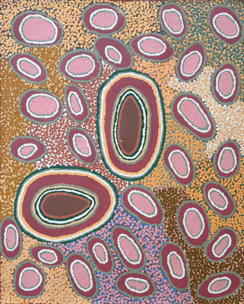 Aboriginal Artwork by Norma Baker, Tjukula Tjuta, 61x45cm