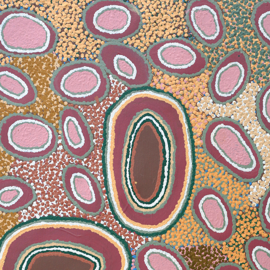 Aboriginal Artwork by Norma Baker, Tjukula Tjuta, 61x45cm