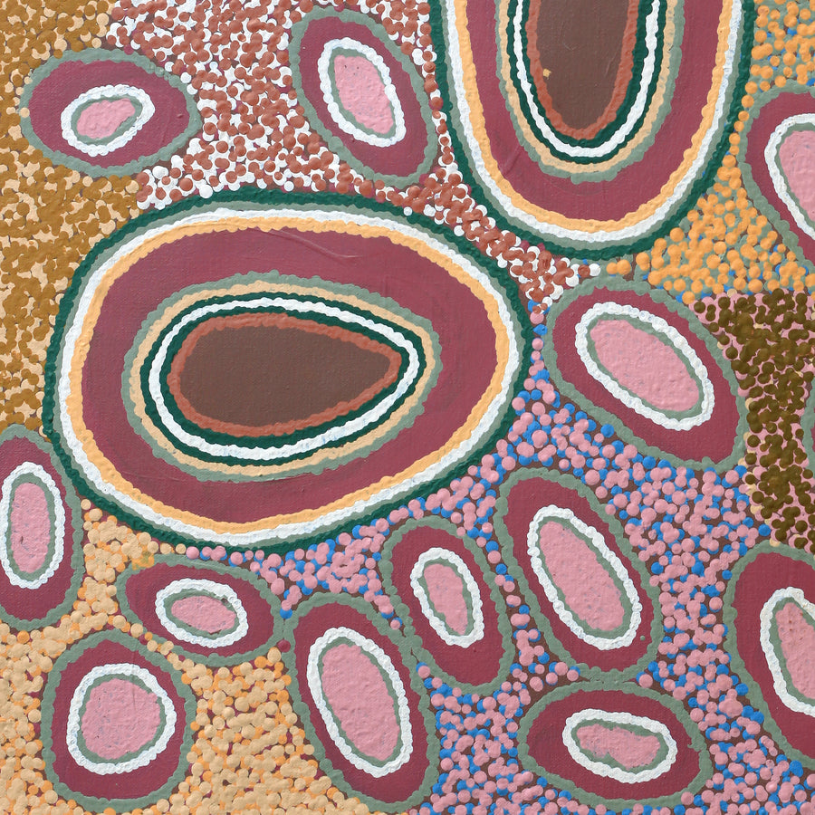 Aboriginal Artwork by Norma Baker, Tjukula Tjuta, 61x45cm