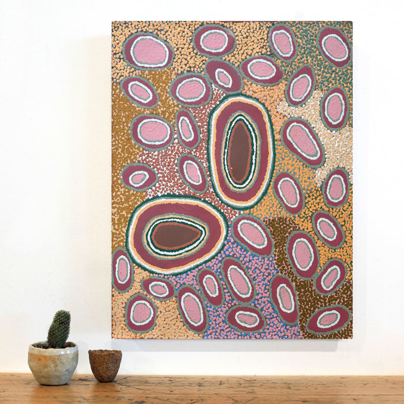 Aboriginal Artwork by Norma Baker, Tjukula Tjuta, 61x45cm