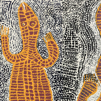 Aboriginal Artwork by Nyanu Watson, Wati Ngintaka Tjukurpa, 91x61cm