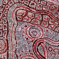 Aboriginal Artwork by Ormay Nangala Gallagher, Yankirri Jukurrpa (Emu Dreaming) - Ngarlikurlangu, 91x76cm