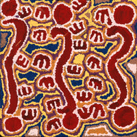 Aboriginal Artwork by Pamela Napurrurla Walker, Janganpa Jukurrpa (Brush-tail Possum Dreaming) - Mawurrji, 30x30cm