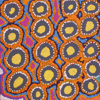 Aboriginal Artwork by Pamela Napurrurla Walker, Janganpa Jukurrpa (Brush-tail Possum Dreaming) - Mawurrji, 30x30cm