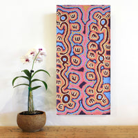 Aboriginal Artwork by Pamela Napurrurla Walker, Janganpa Jukurrpa (Brush-tail Possum Dreaming) - Mawurrji, 61x30cm
