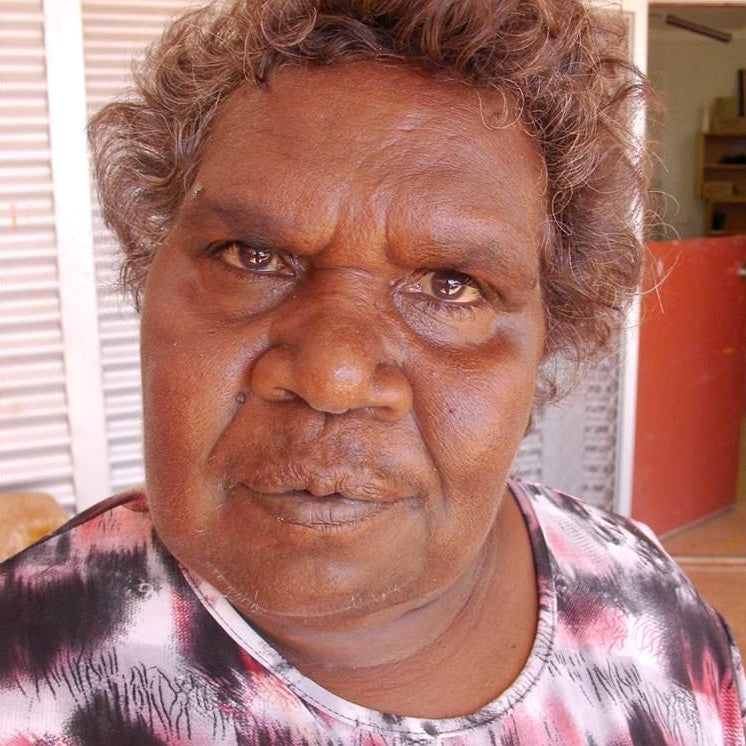 Aboriginal Art by Pamela Napurrurla Walker, Yarla Jukurrpa (Bush Potato Dreaming) - Cockatoo Creek, 30x30cm - ART ARK®