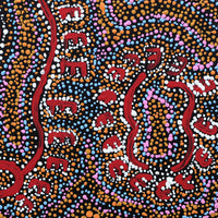 Aboriginal Artwork by Pamela Napurrurla Walker, Janganpa Jukurrpa (Brush-tail Possum Dreaming) - Mawurrji, 30x30cm