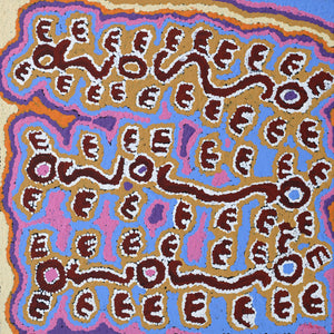 Aboriginal Artwork by Pamela Napurrurla Walker, Janganpa Jukurrpa (Brush-tail Possum Dreaming) - Mawurrji, 30x30cm - ART ARK®