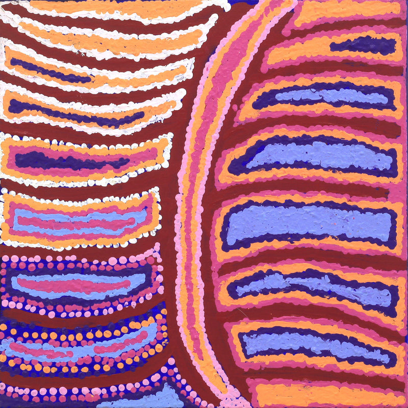 Aboriginal Artwork by Pamela Napurrurla Walker, Yumari Jukurrpa (Yumari Dreaming), 30x30cm