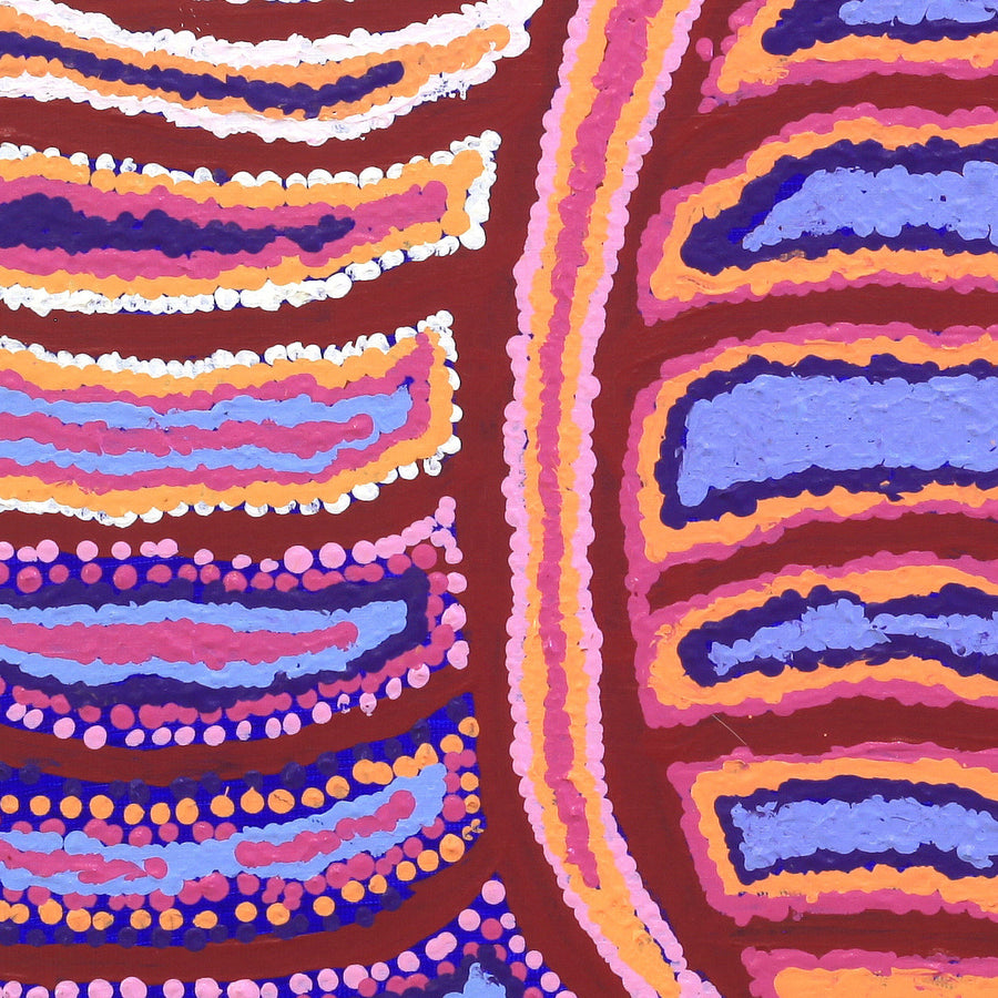 Aboriginal Artwork by Pamela Napurrurla Walker, Yumari Jukurrpa (Yumari Dreaming), 30x30cm