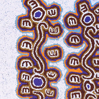 Aboriginal Artwork by Pamela Napurrurla Walker, Janganpa Jukurrpa (Brush-tail Possum Dreaming) - Mawurrji, 46x46cm